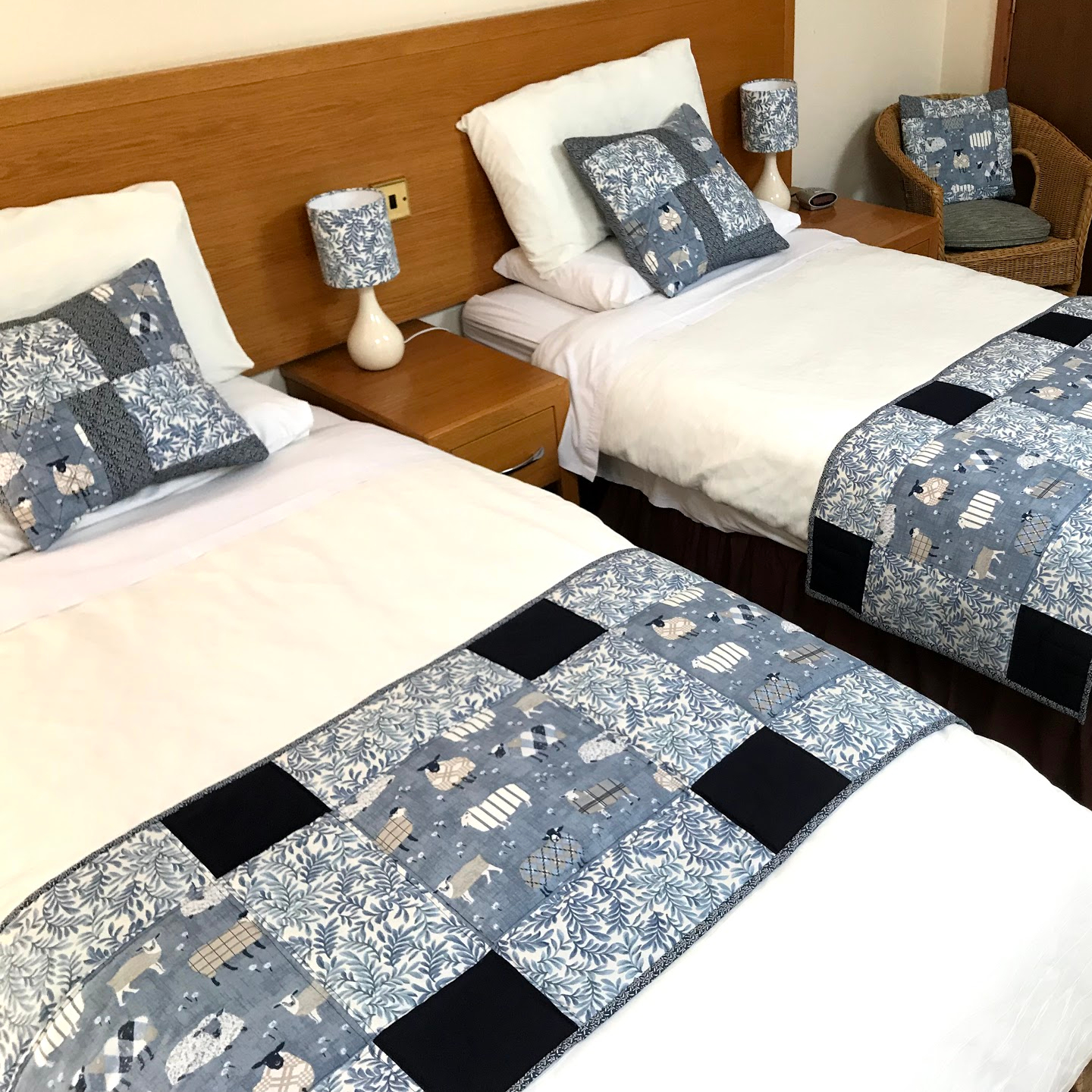 Room One set as a Twin